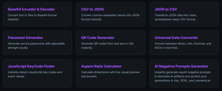 Neon tech elements representing a creator toolbox